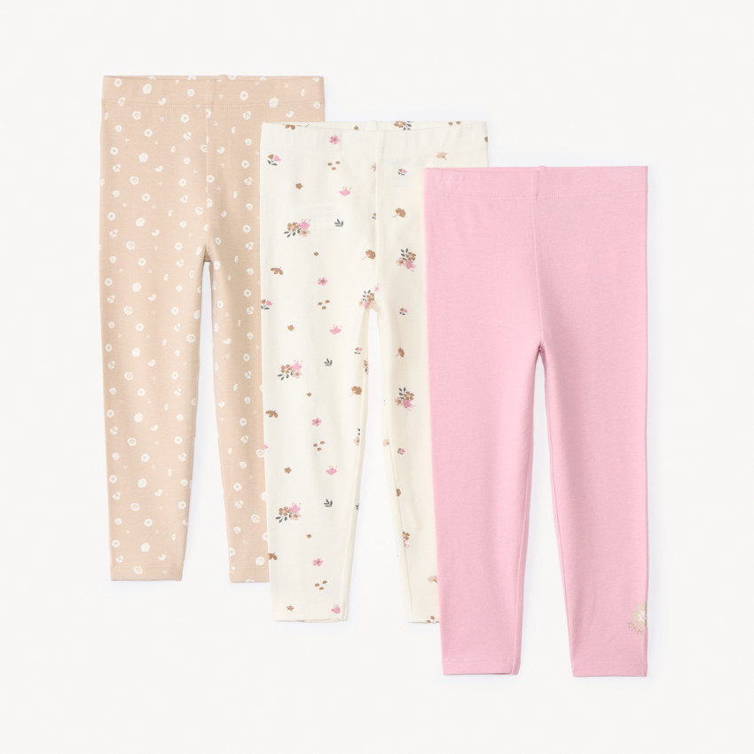 Lot de 3 caleçons longs fantaisie pour bébé fille 