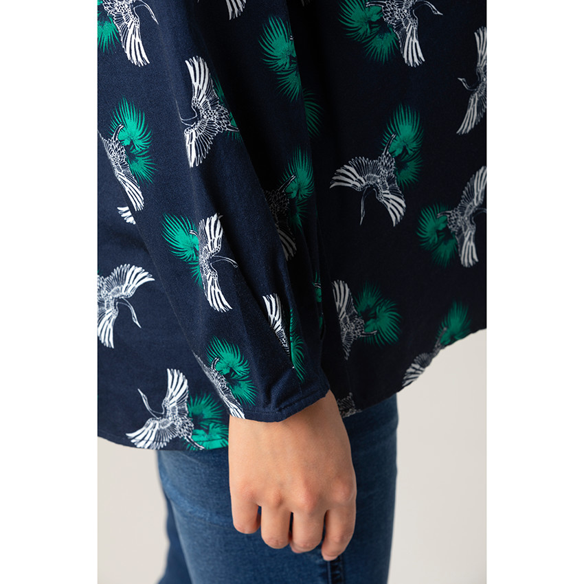 Top de grossesse à manches longues col en V 