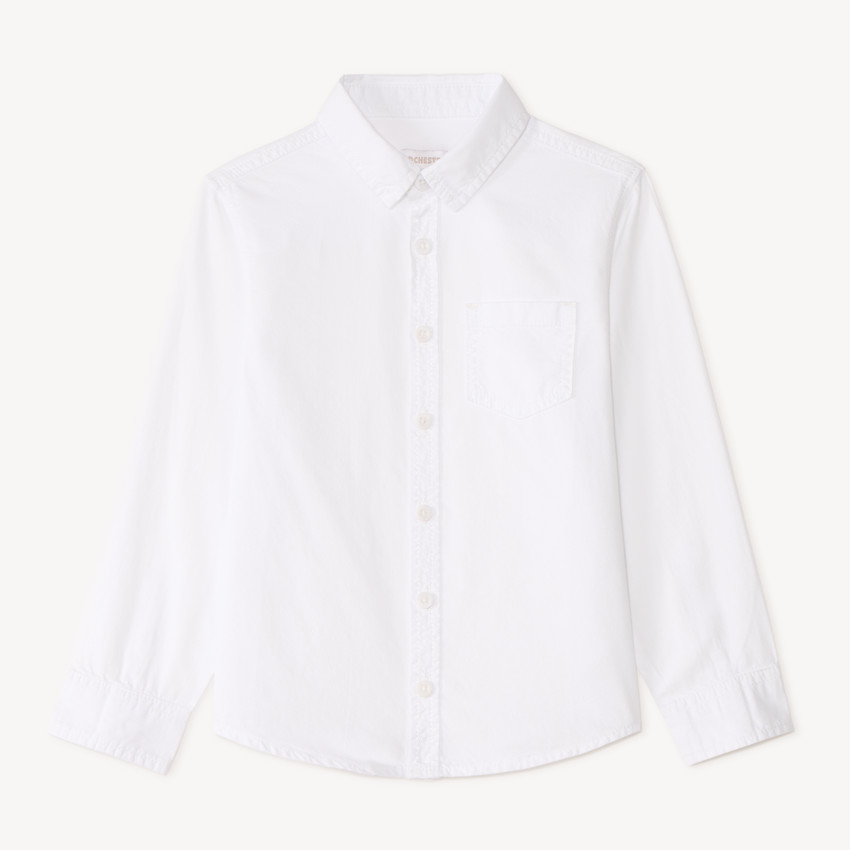Chemise manches longues uni pour garçon