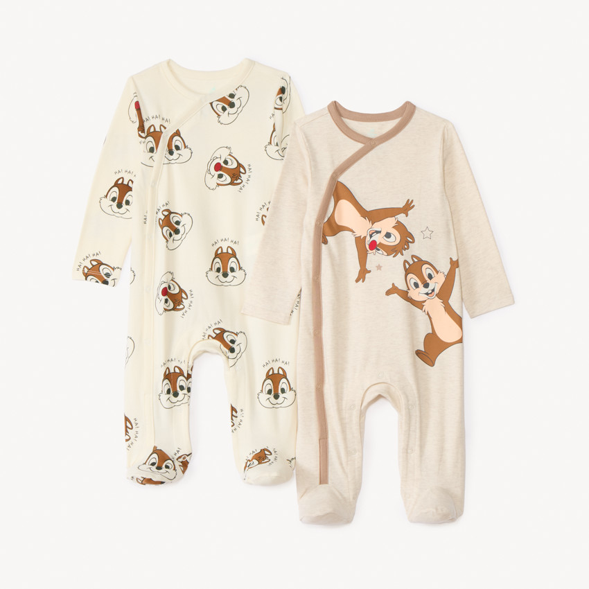 Lot de 2 dors-bien Tic et Tac Disney pour bébé garçon avec ouvertures différentes selon l'âge 