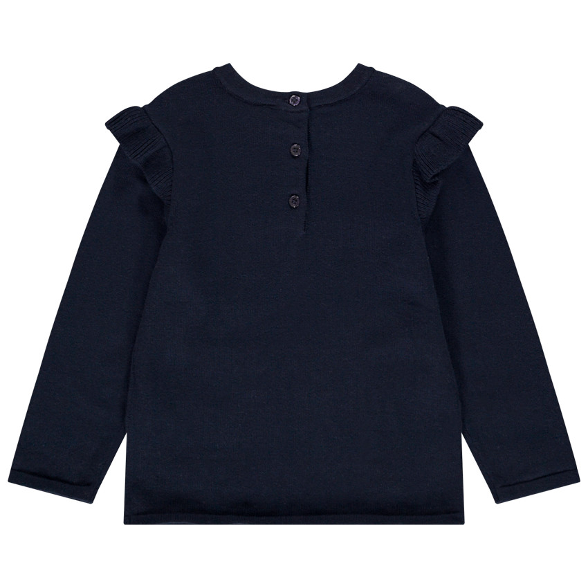 Pull en coton print fantaisie pour bébé fille 