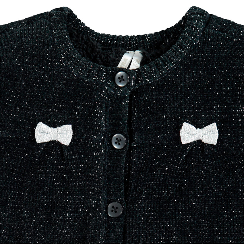 Veste en maille brillante doublée sherpa 