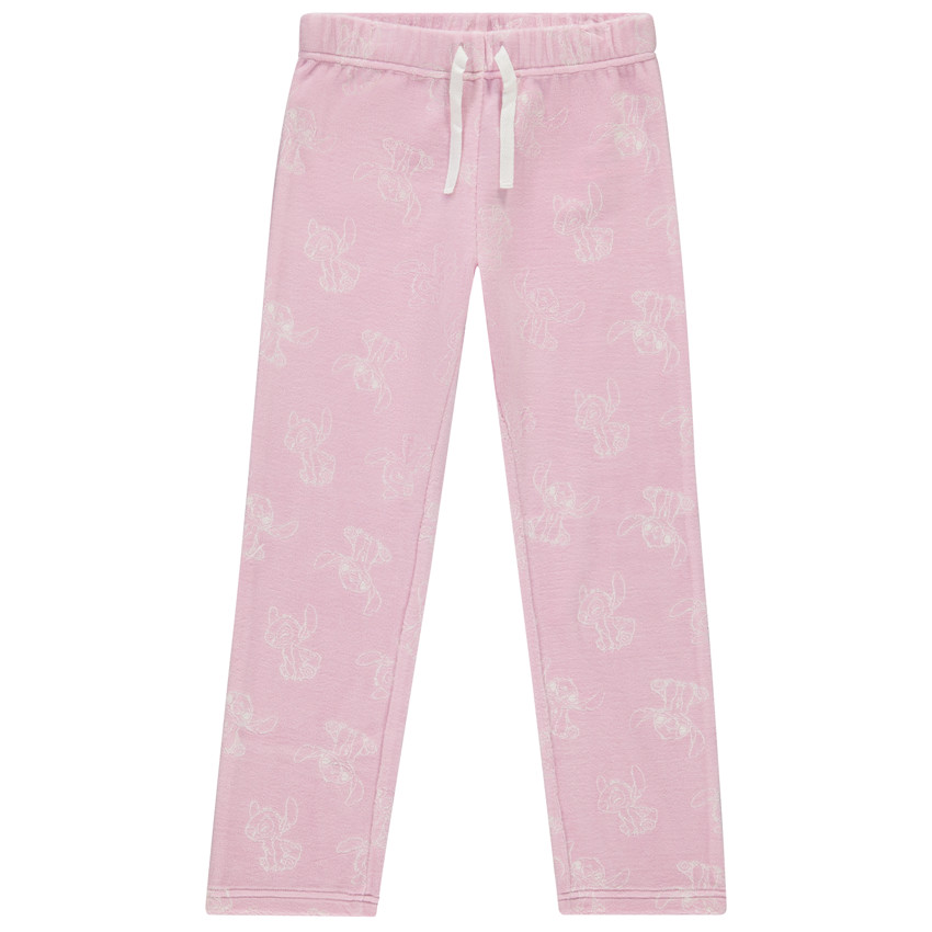 Set pyjama 2 pièces en velours motif Stitch pour fille 