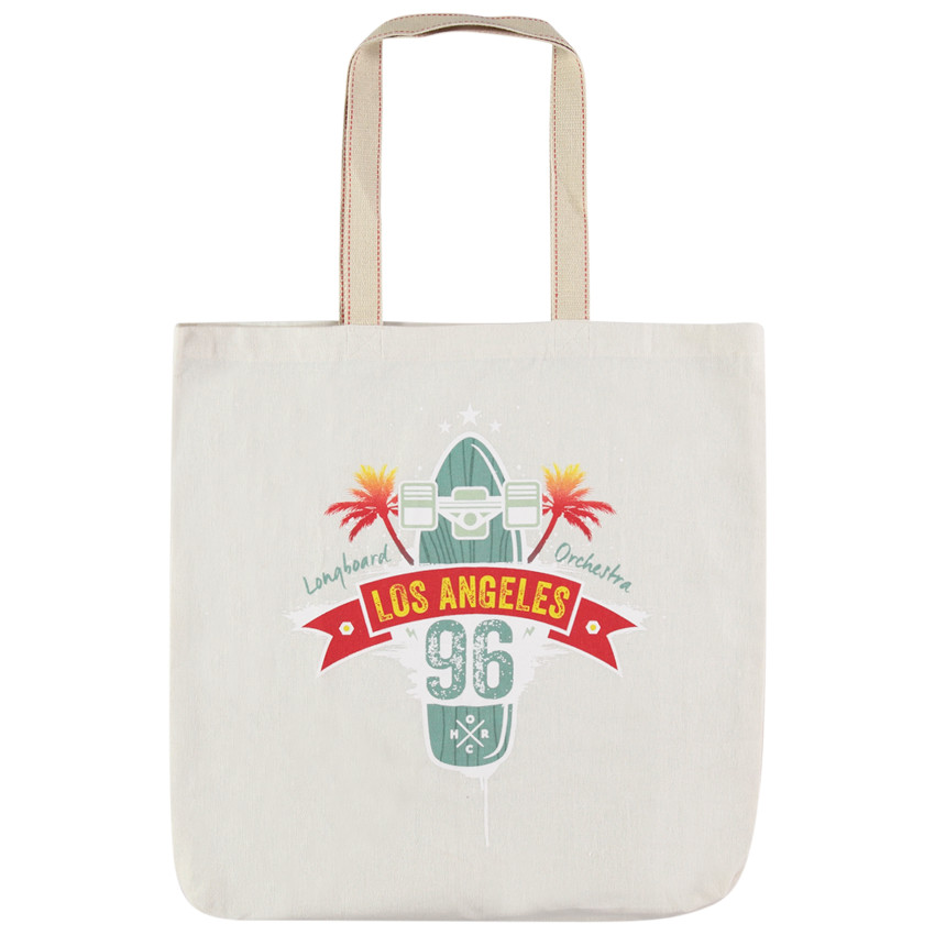 Tote Bag en coton recyclé à imprimé fantaisie 