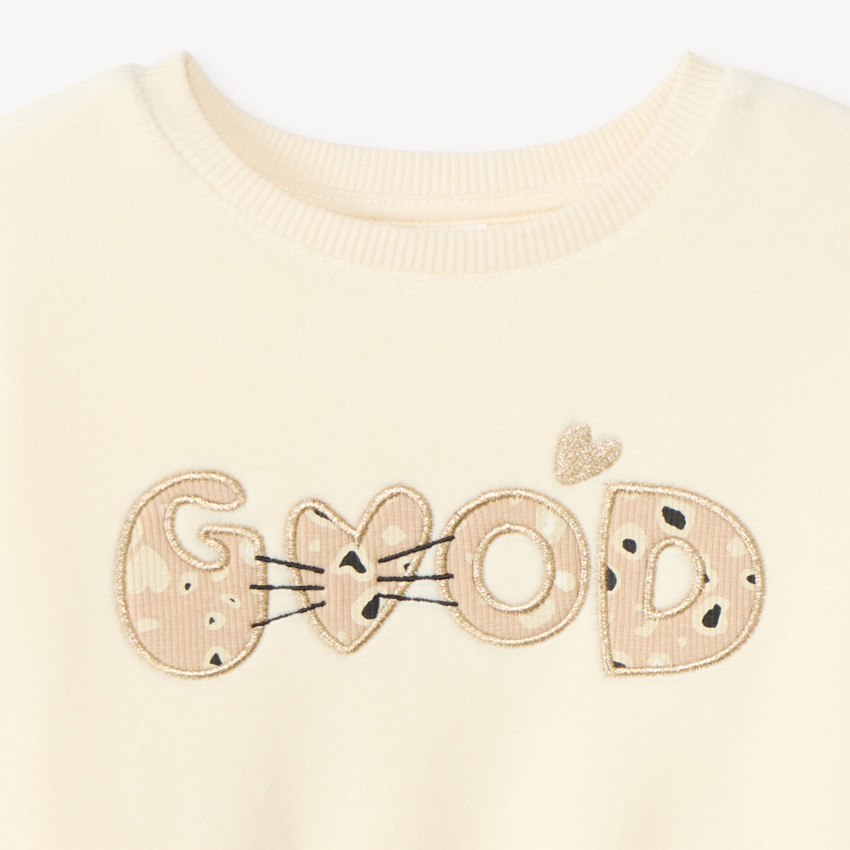 Sweat polaire oversize pour bébé fille 