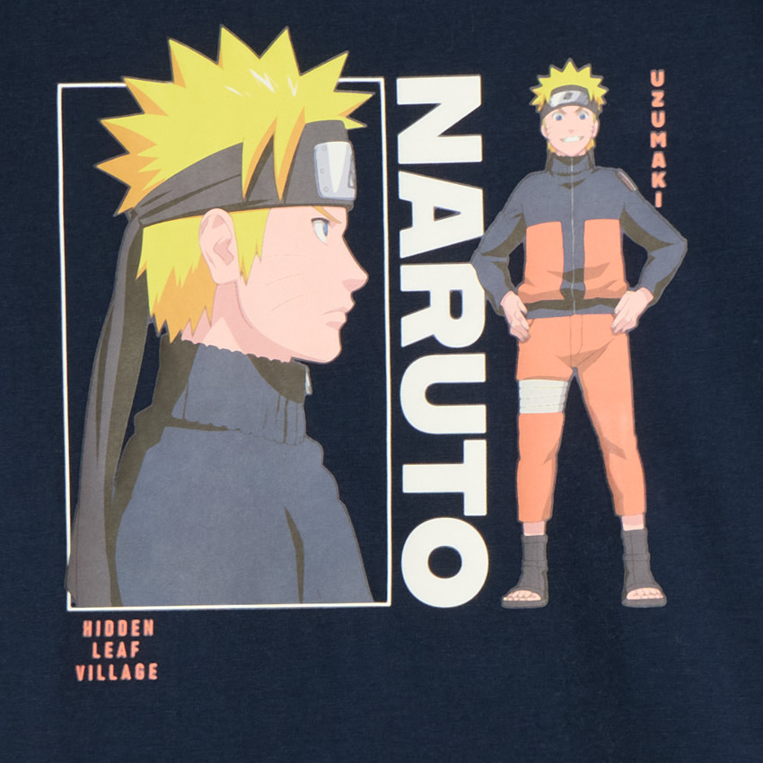T-shirt manches courtes print Naruto pour garçon  