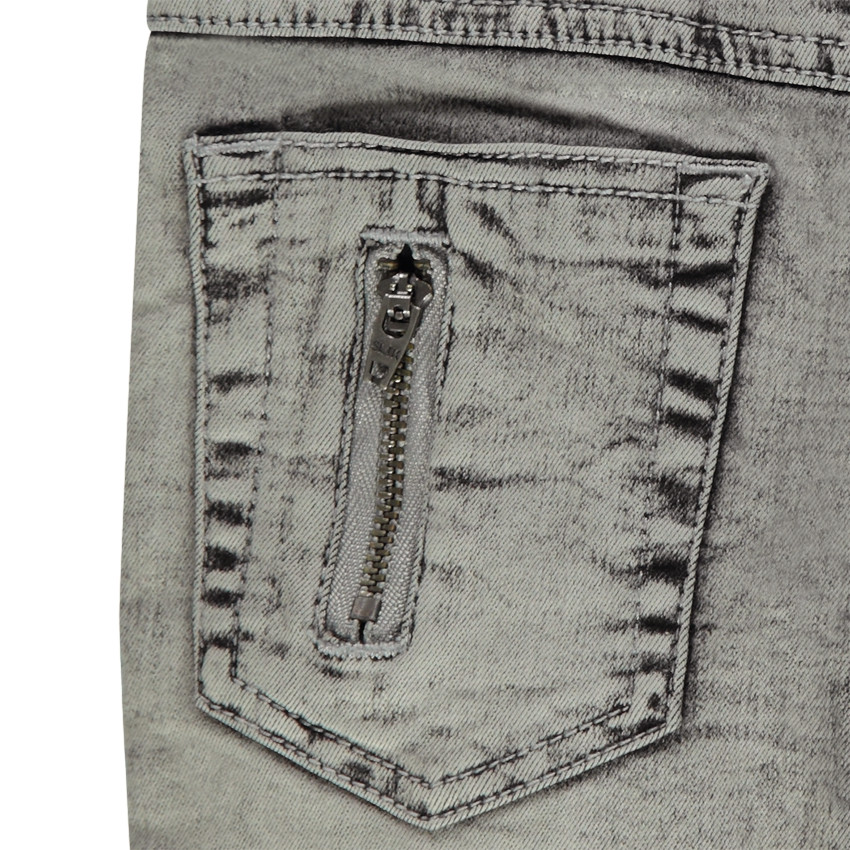 Jeans droit effet neige 