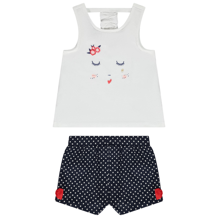 Ensemble 2 pièces en jersey pour bébé fille