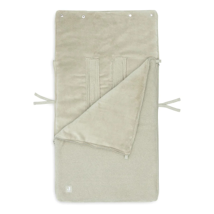 Nid d'ange Basic Knit pour siège-auto 0+ et poussette - Vert Olive 