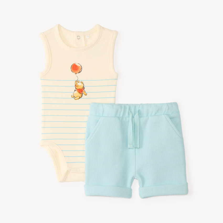 Ensemble 2 pièces body + short Winnie l’Ourson Disney pour bébé garçon 