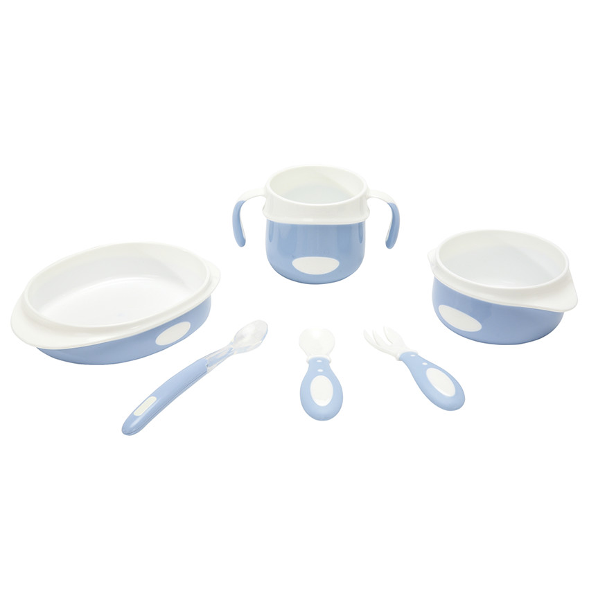 Set repas 6 pièces Yummix bleu 