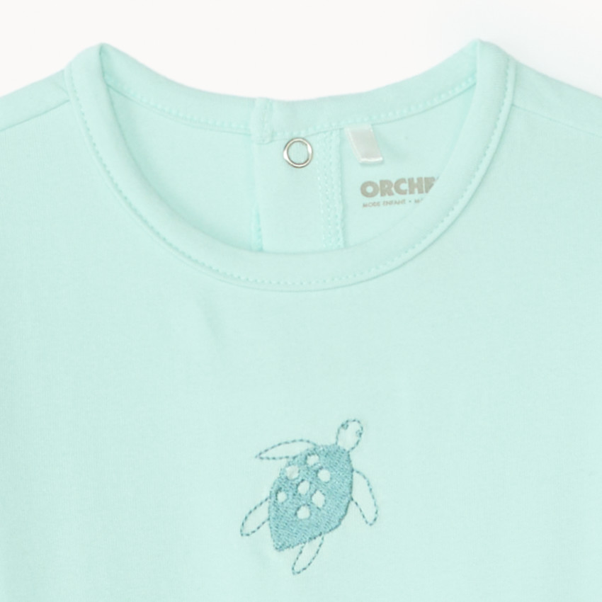 Dors-bien à manches longues broderie animaux pour bébé garçon 