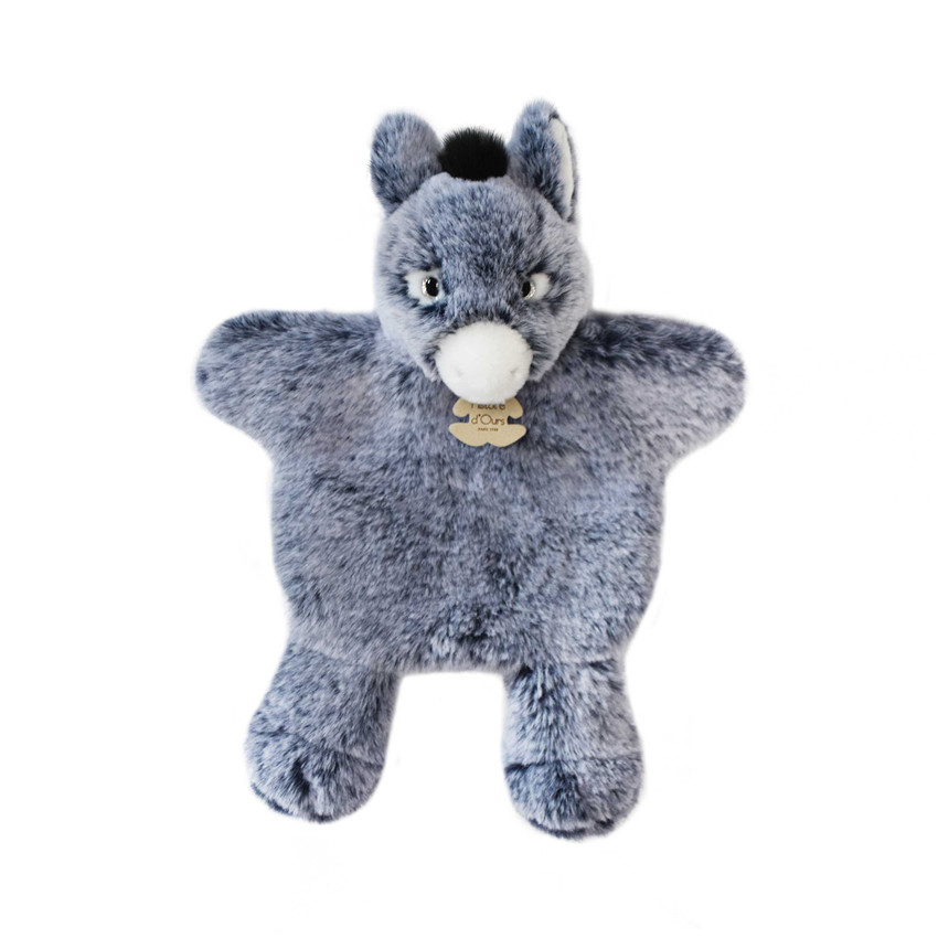 Doudou marionnette Sweety mousse - âne Main Doudou marionnette Sweety mousse - âne
