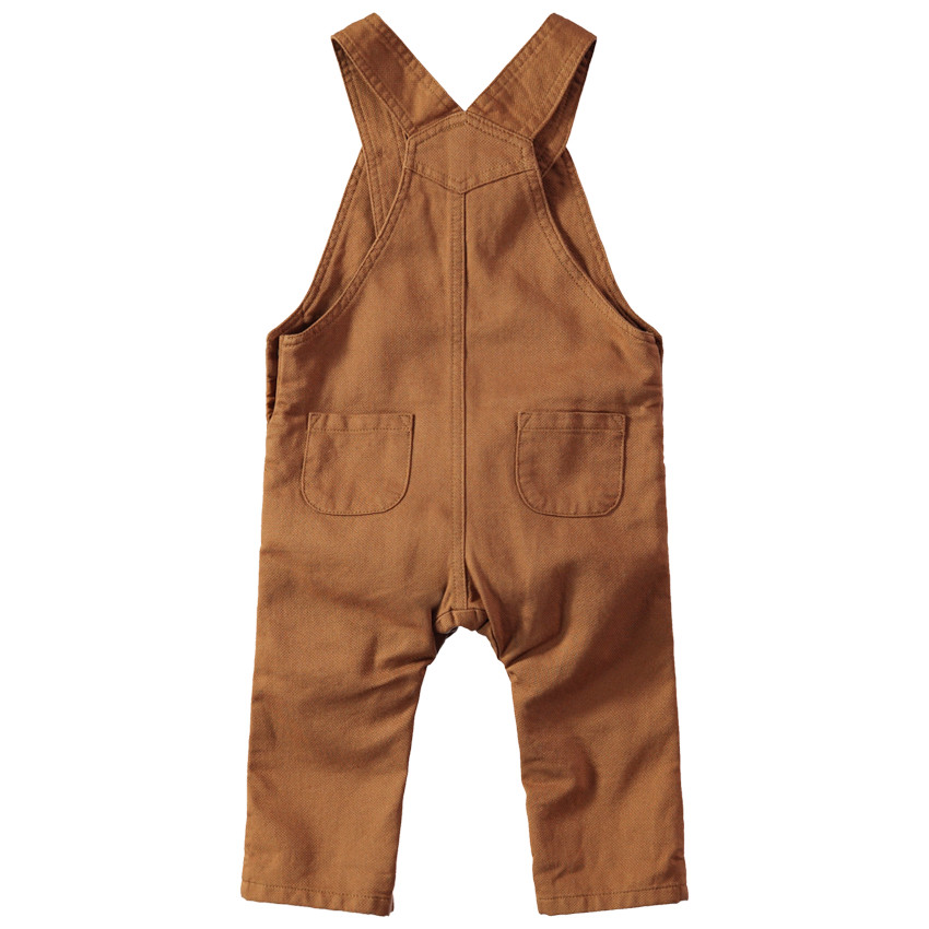 Salopette longue unie avec poche 