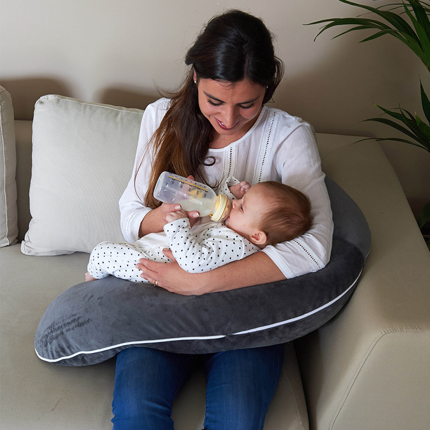 Coussin Multirelax Coton/Tricot - Gris 