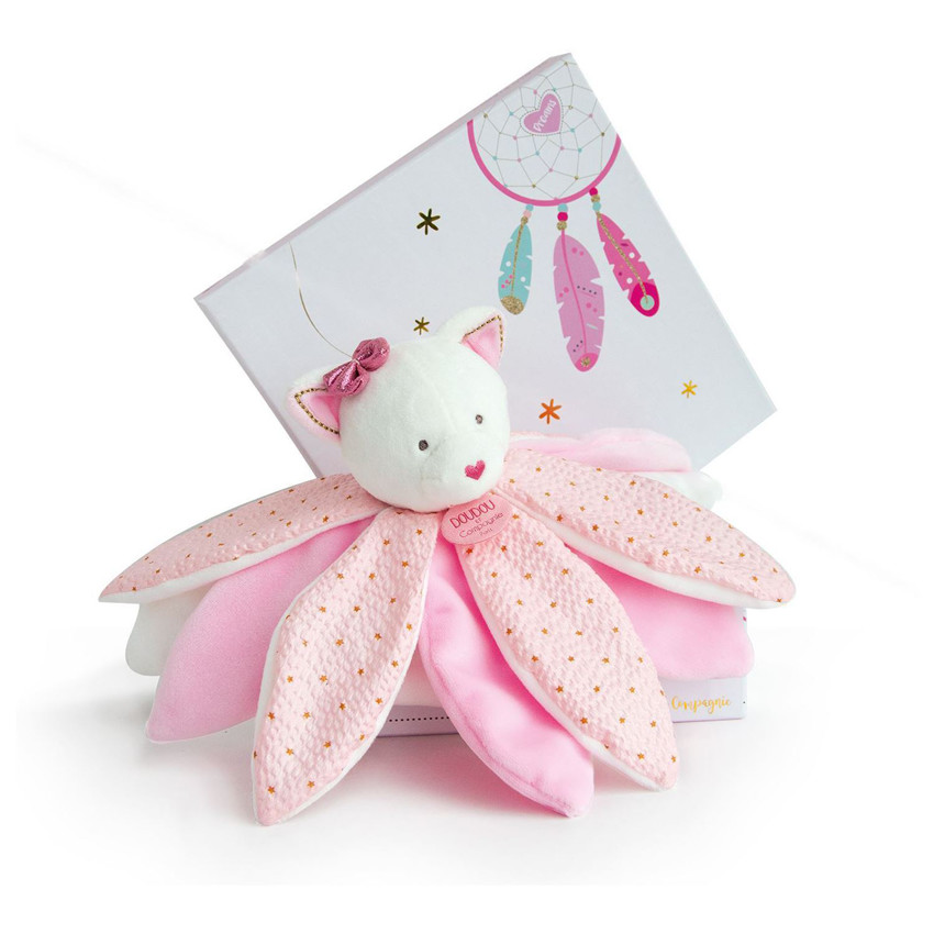 Doudou attrape-rêve chat 26 cm 