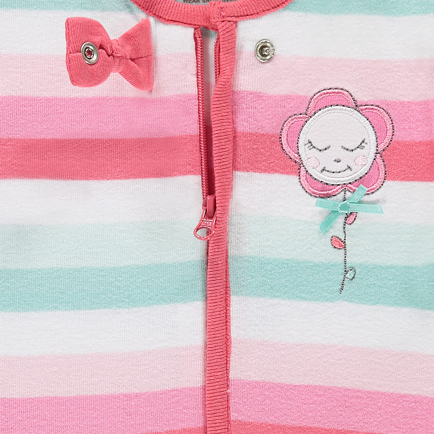 Lot de 2 dors-bien en jersey zippés 