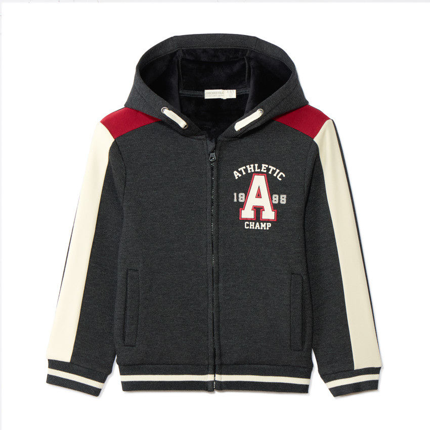 Gilet à capuche à print numéro de sportif pour garçon