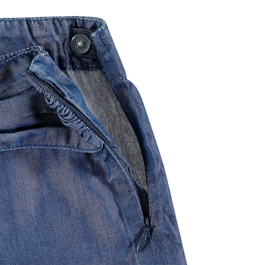 Short en lyocell à effet noué devant 