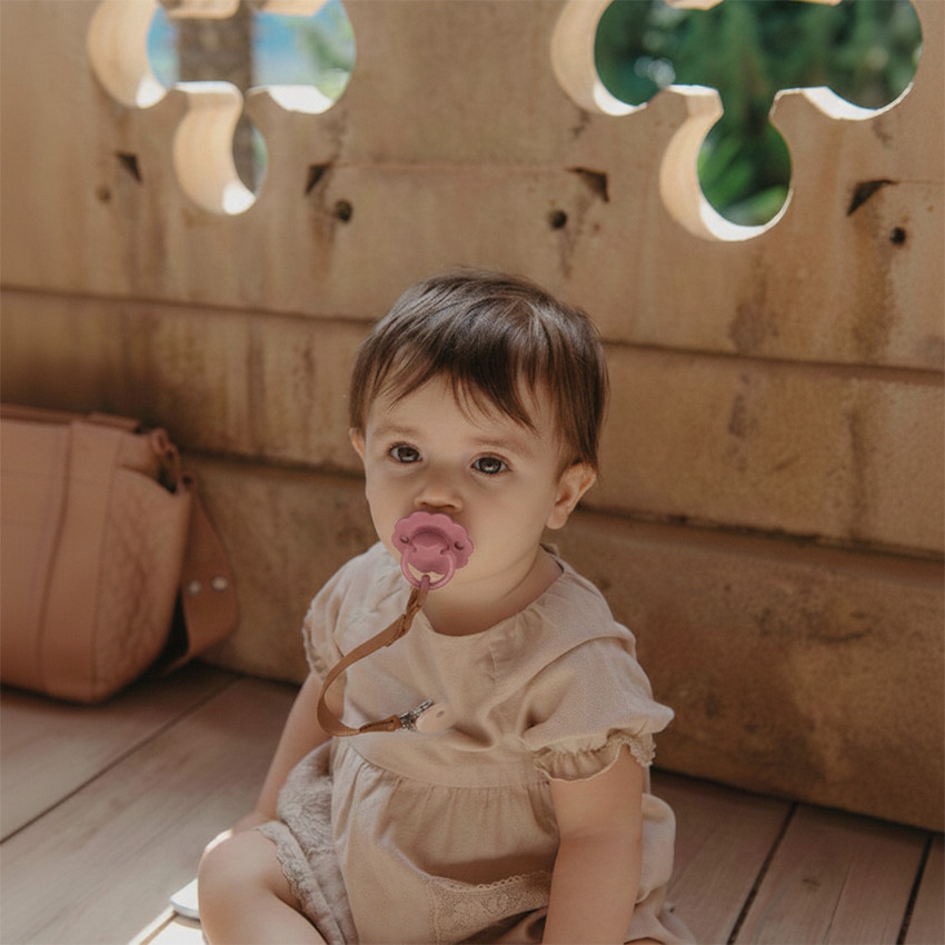 Sucette physiologique en silicone SX PRO Wonder 6-18M rose intense 