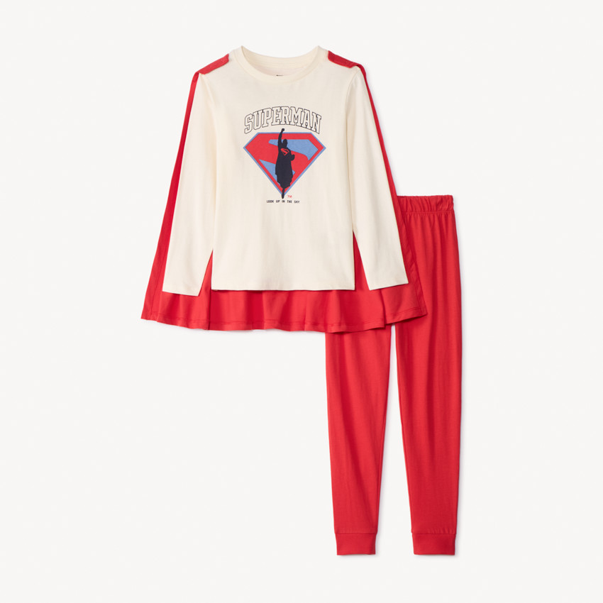 Set pyjama 2 pièces Superman Warner avec cape pour garçon