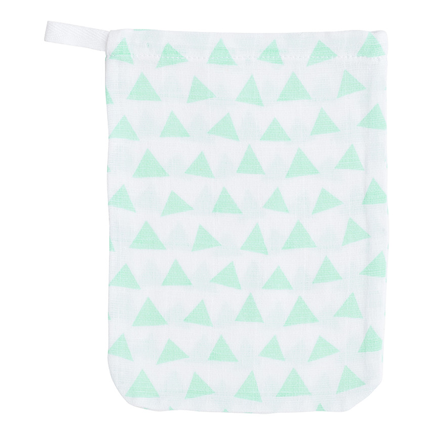 Set de 4 gants de toilettes assortis 