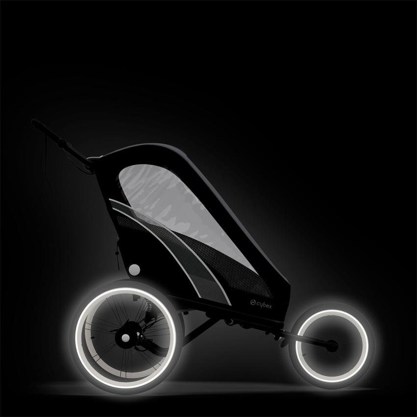 Pack siège poussette sport Zeno - All Black 