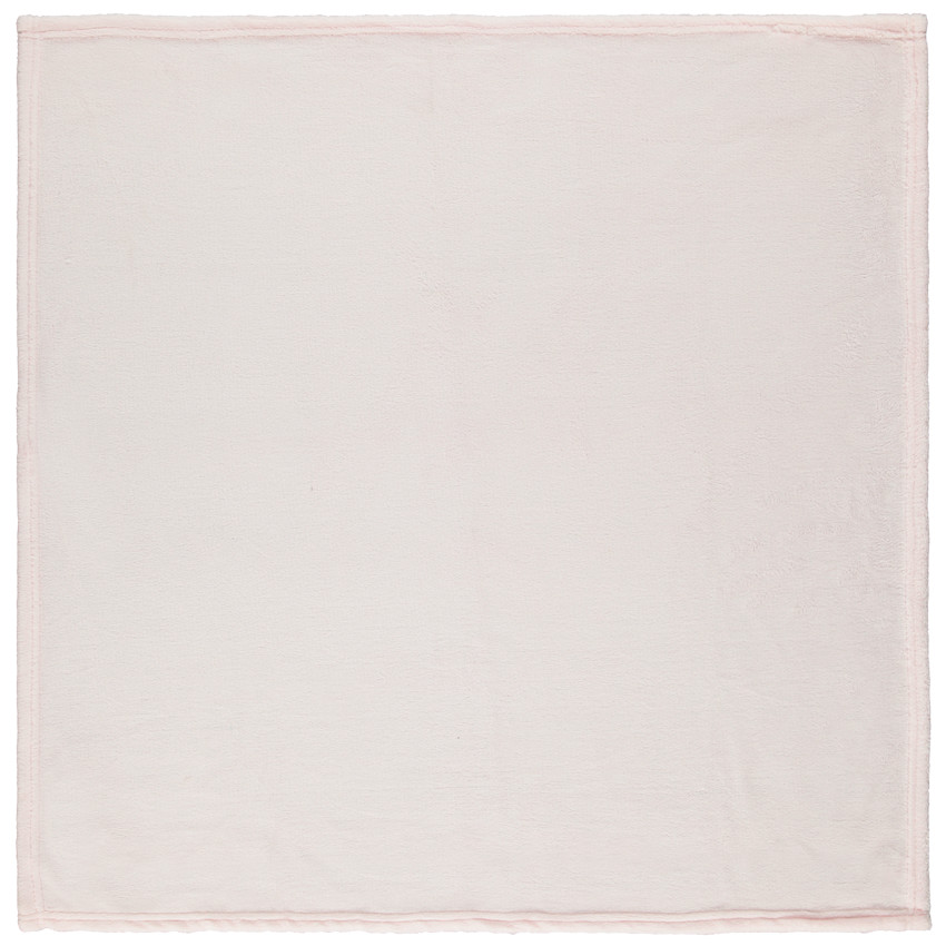 Couverture en sherpa unie 75 x 75 cm 