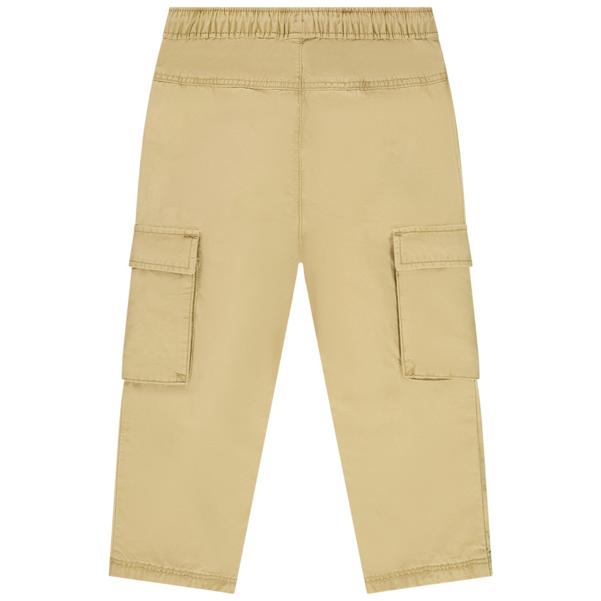 Pantalon cargo en toile unie pour bébé garçon 
