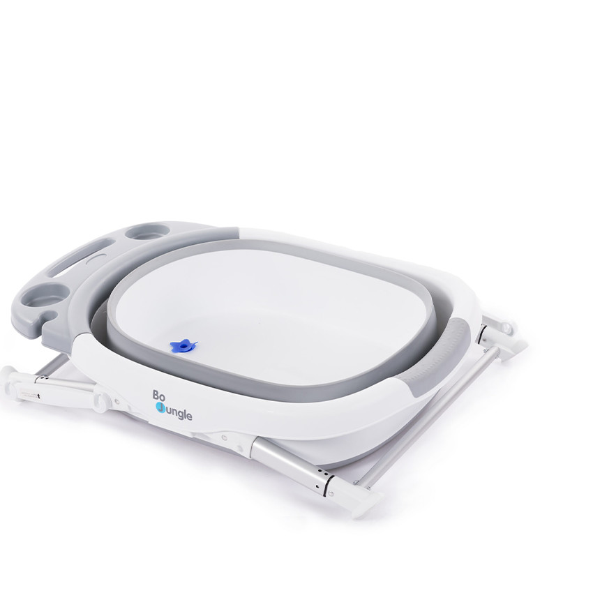 Baignoire douche pliable Gris/blanc 