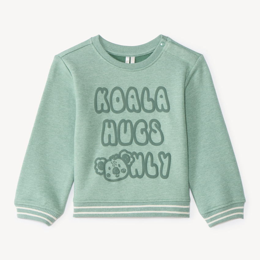 Sweat molleton bébé garçon print relief koala