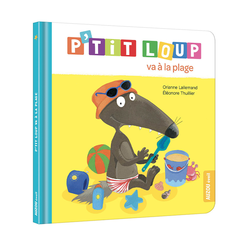 Livre "P'tit Loup va à la plage" 