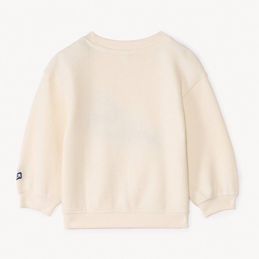 Sweat molleton à patch bouclette baleine pour bébé garçon 