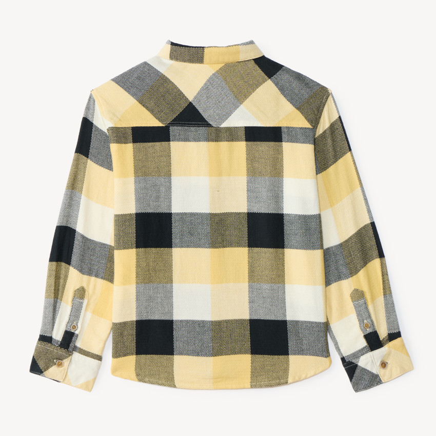 Chemise manches longues garçon à carreaux 