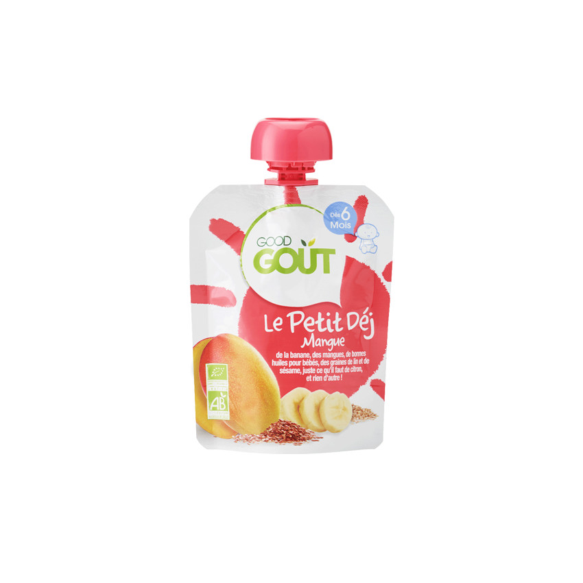 Gourde Le Petit Dej Mangue - 70g Main Gourde Le Petit Dej Mangue - 70g
