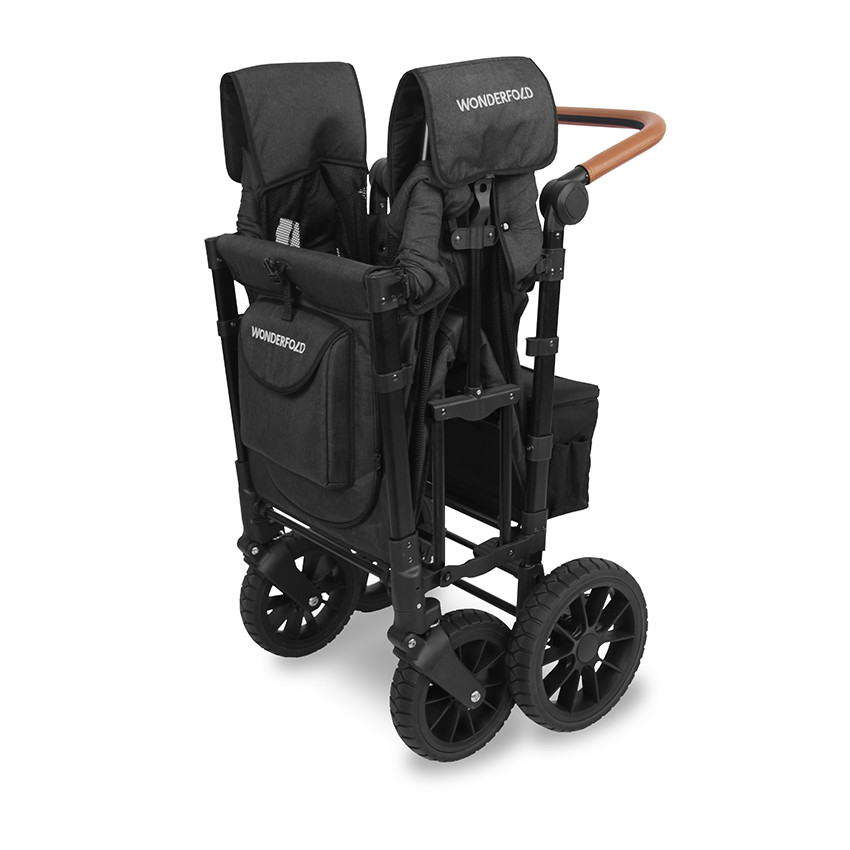 Chariot de transport pour enfants double Luxe Volcano Black   