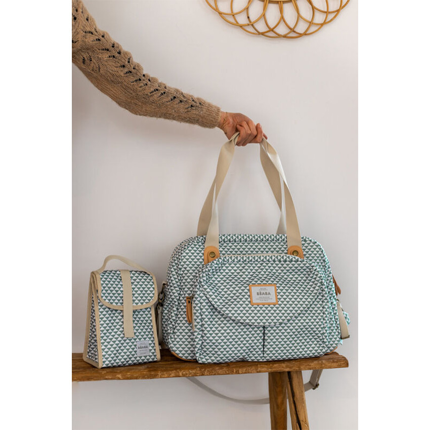 Sac à langer Genève Play print Vert sauge 