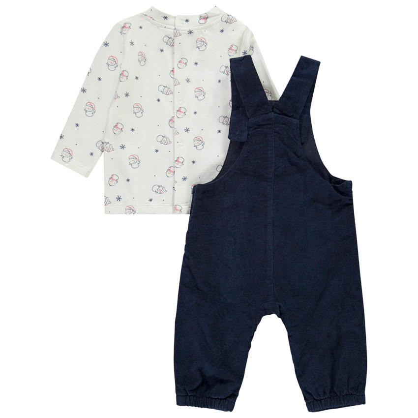 Ensemble 2 pièces motif bonhommes de neige pour bébé garçon 