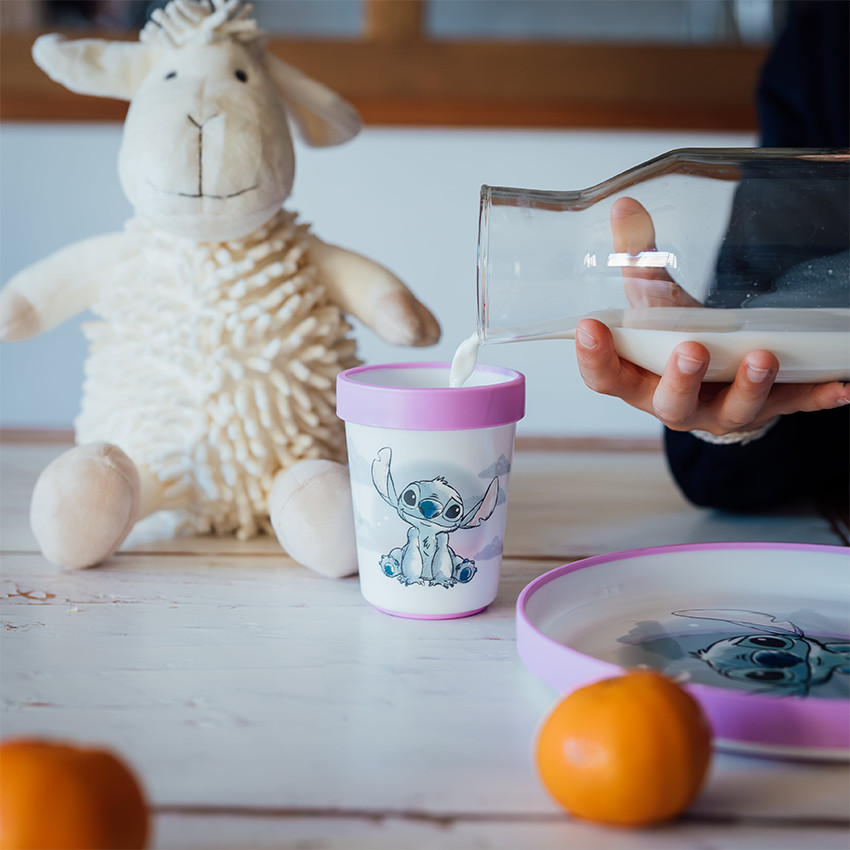 Gobelet antidérapant Stitch Disney violet 