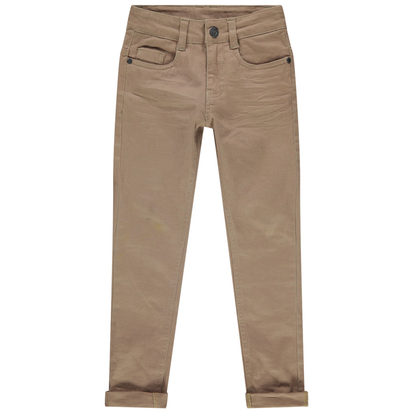 Pantalon slim en twill effet crinkle pour garçon 