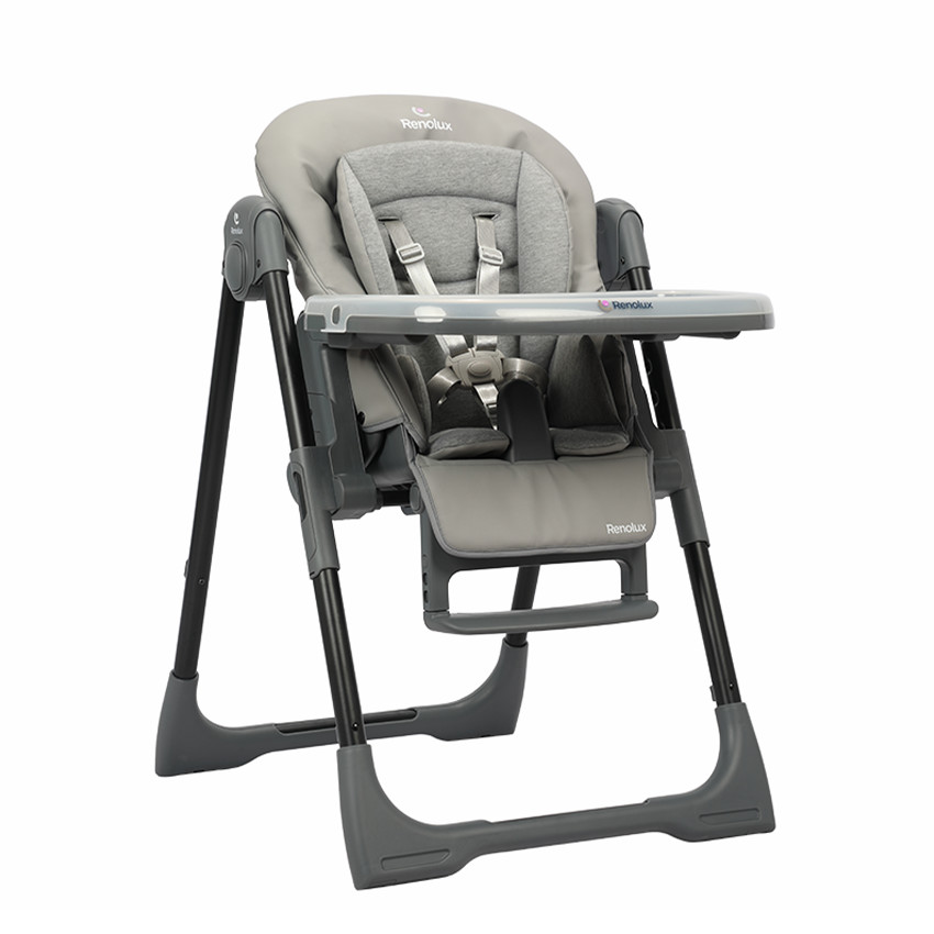Chaise haute réglable Bébévision - Paloma - Gris (Renolux) - Image 2