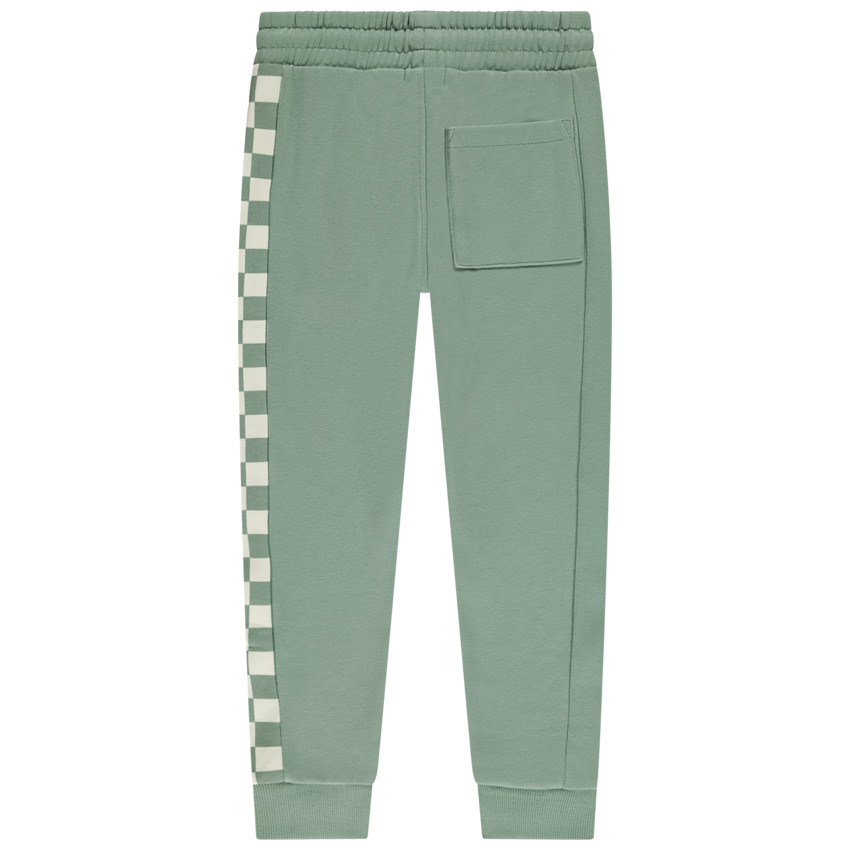 Jogging molletonné motif damier pour garçon 