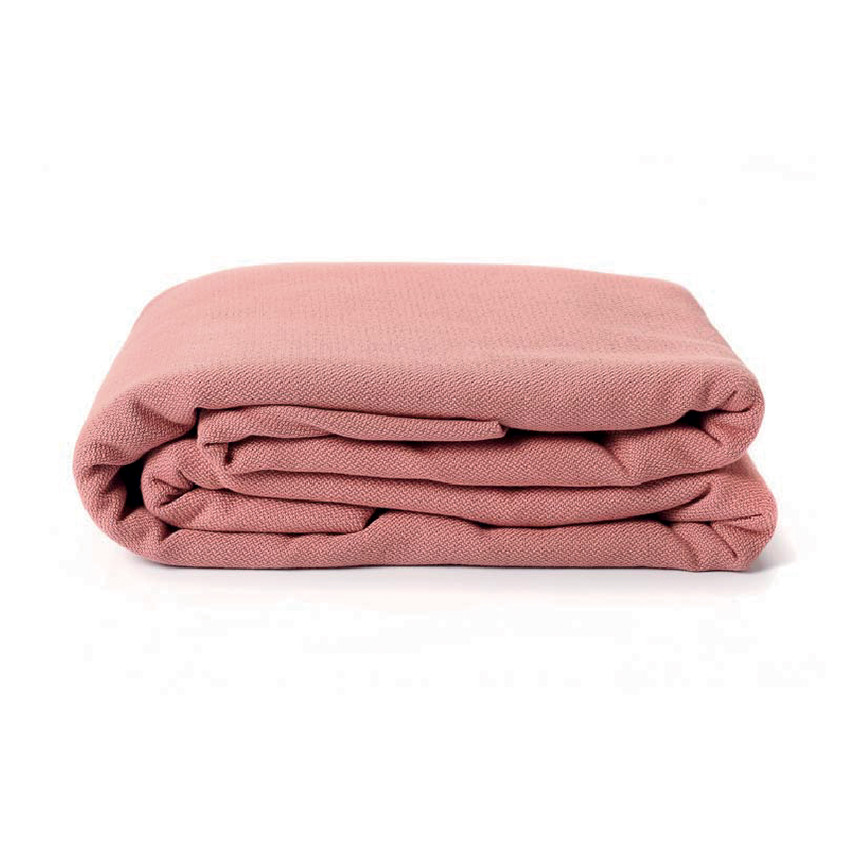Petite écharpe de portage sans nœud réversible - Rosé/Pécan