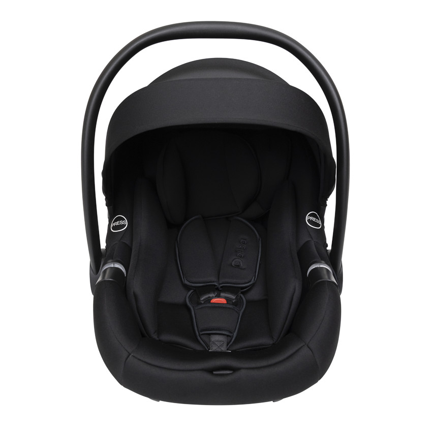 Poussette trio Alba avec nacelle noir/champagne 