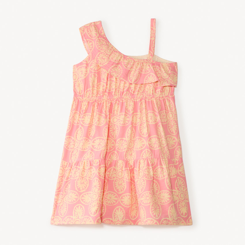 Robe asymétrique à motif fantaisie pour fille  