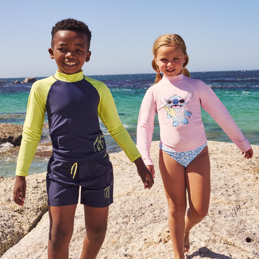 Maillot de bain 2 pièces imprimé floral pour fille 