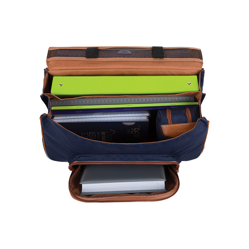 Cartable Romy à pois bleus 38 cm 