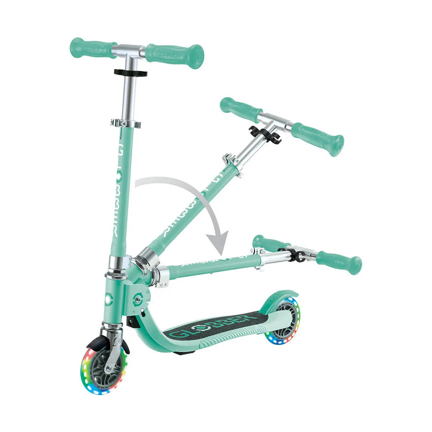 Trottinette Flow Foldable Junior Lights vert menthe 