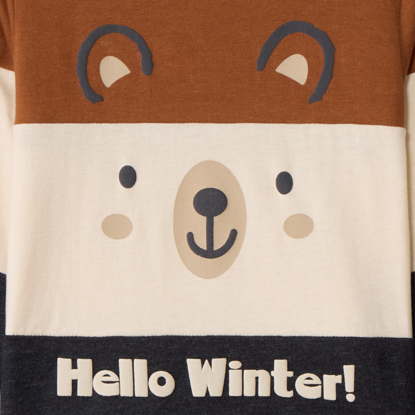 T-shirt manches longues effet colorblock pour bébé garçon 