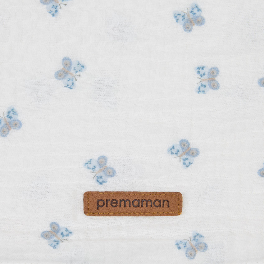 Couverture en gaze de coton 100 x 100 cm - Tiny Flowers 